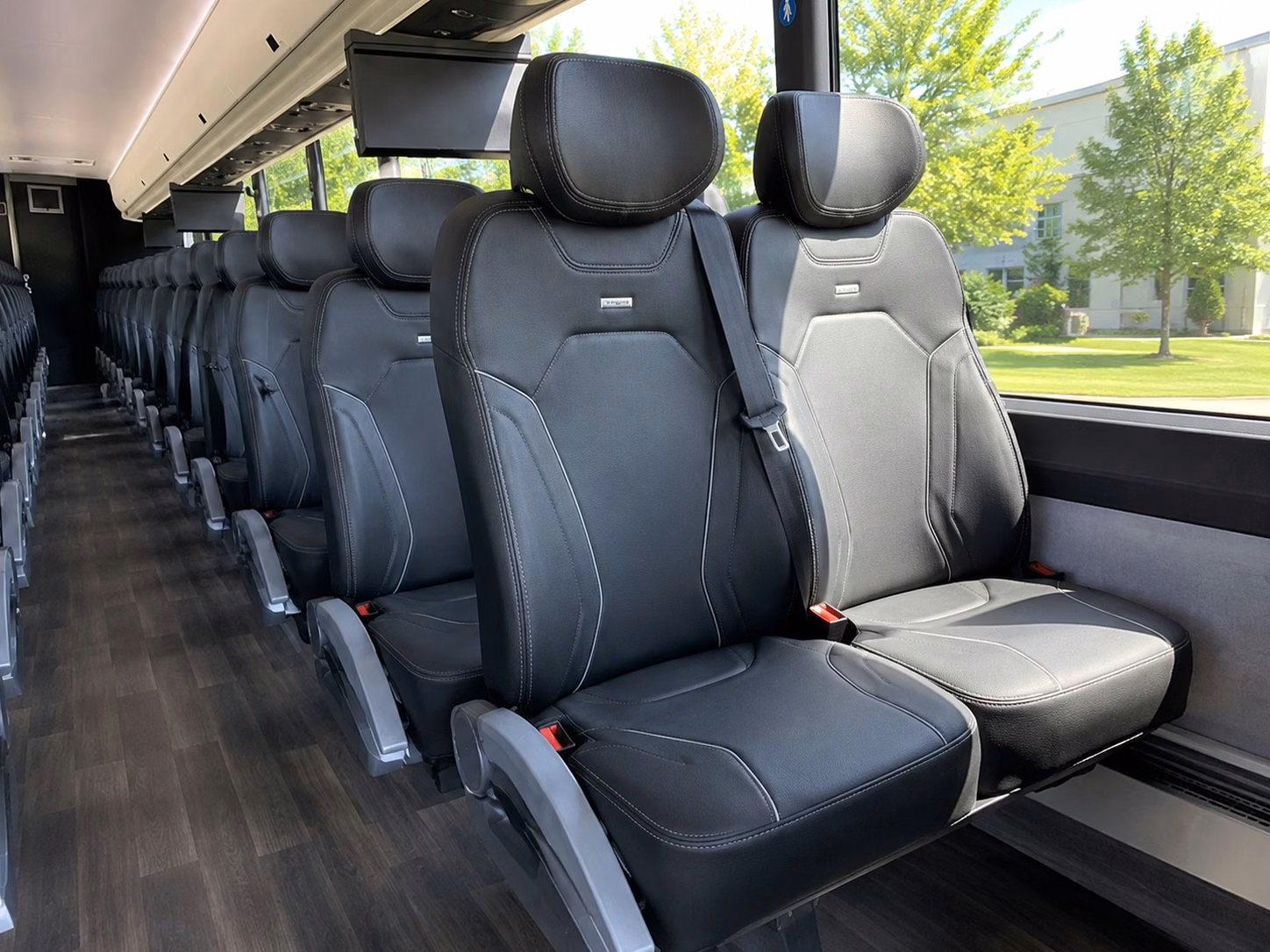 tracy charter bus interior
